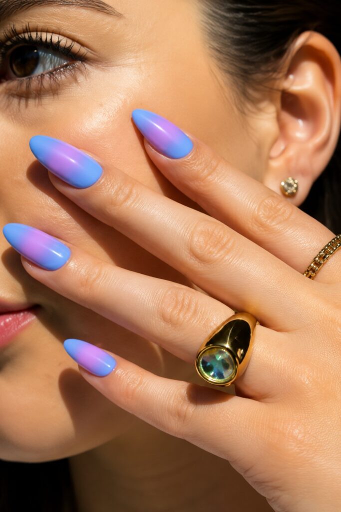 Periwinkle Aura Nails