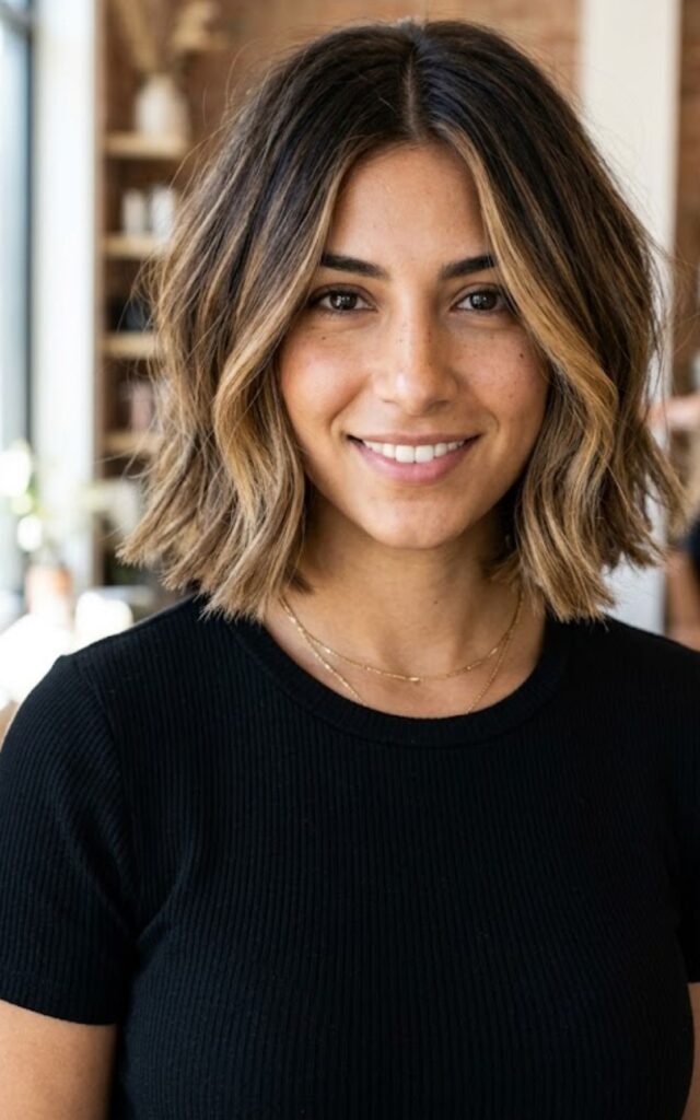 Balayage Italian Bob