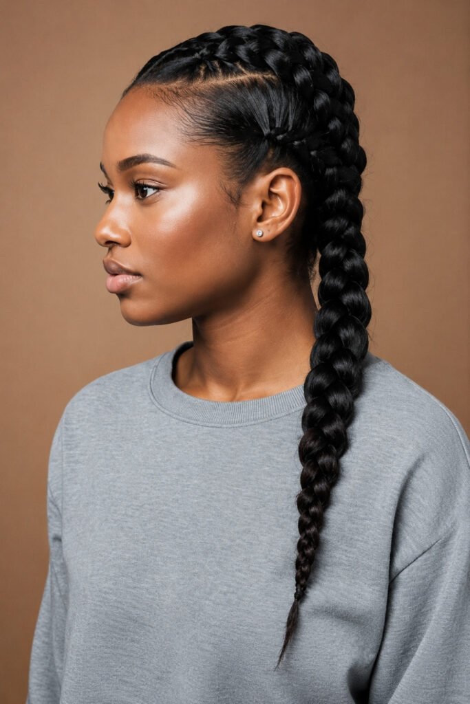 Basketball and Court Sports Cornrow Ponytail