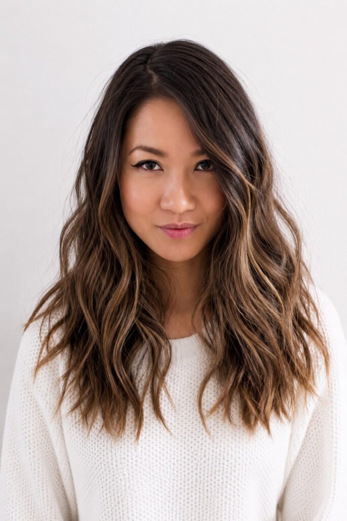 Woman with loose, soft waves