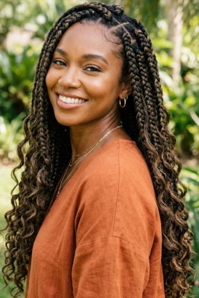 Boho Dookie Braids with Loose Ends