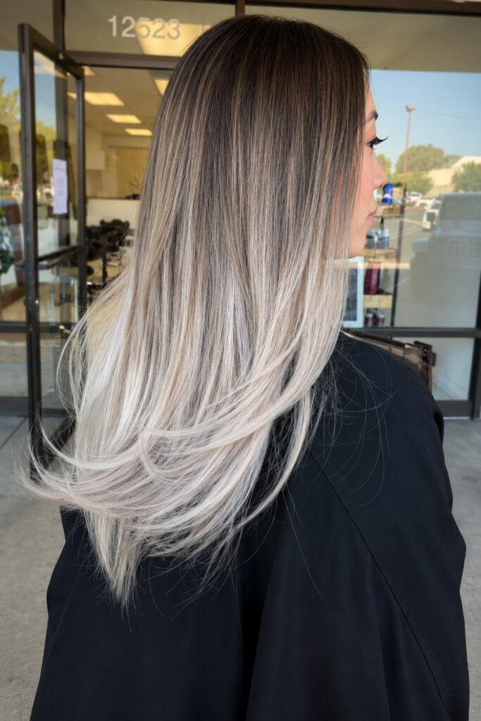 Brown Gray Ombre