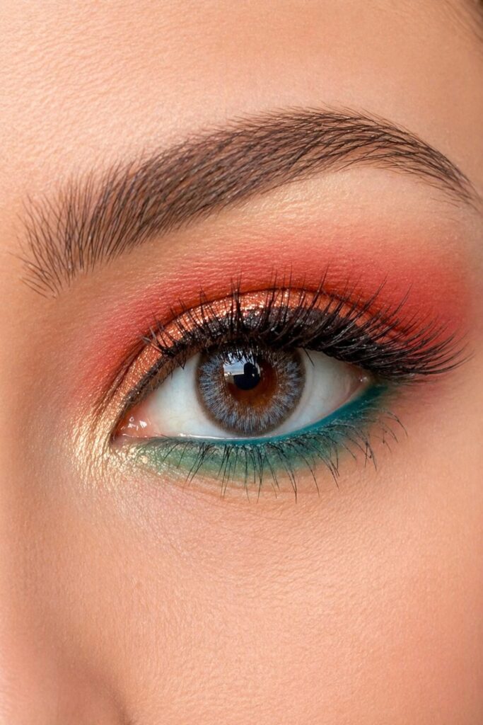 Burnt Sienna Glam Eye Look eyeshadow