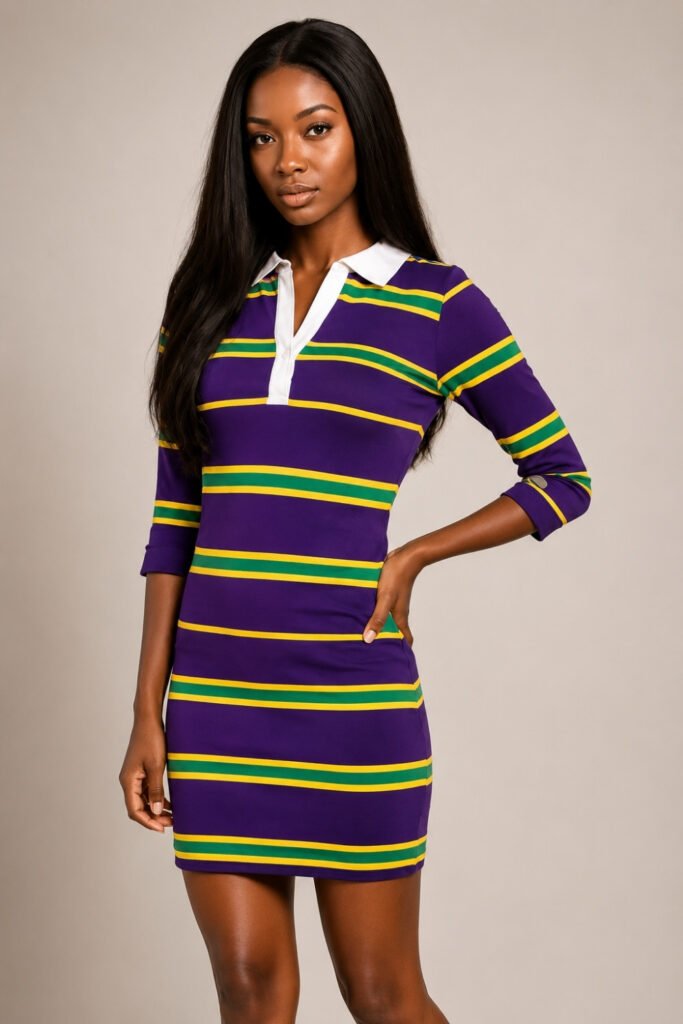 Color-Blocked Bodycon Dress