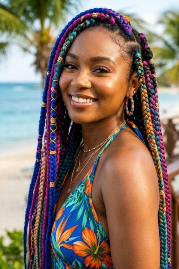 Colorful Jumbo Braids