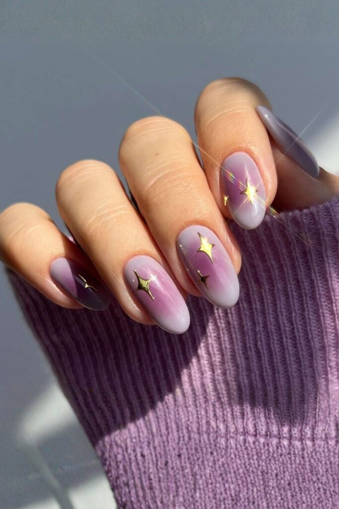 Coral Chrome Finish Nails