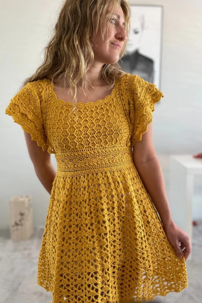 Crochet Dress Written Pattern