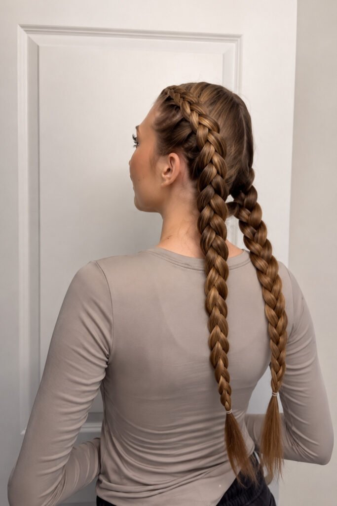 Double Dutch Braid Pigtails
