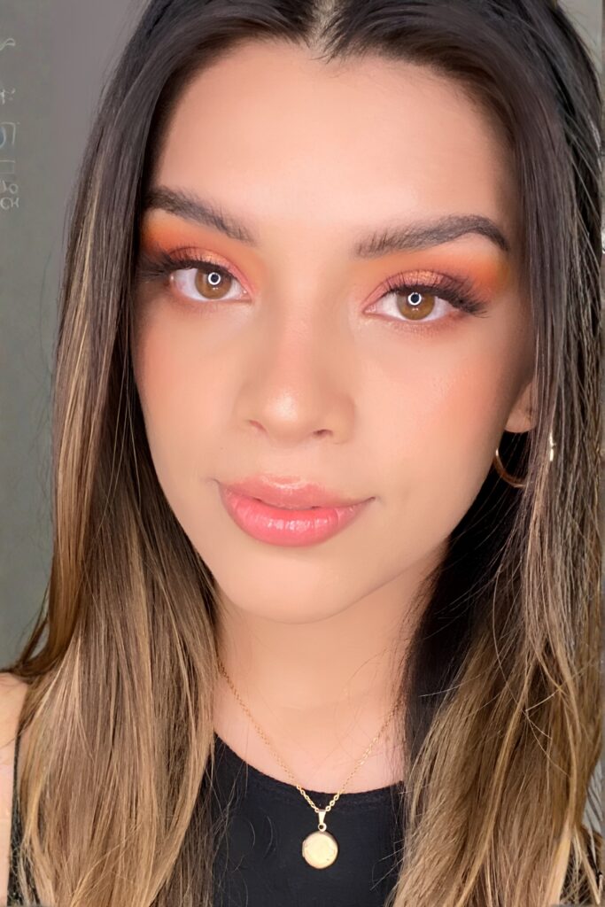 Earthy Brown and Orange Everyday Glam eyeshadow