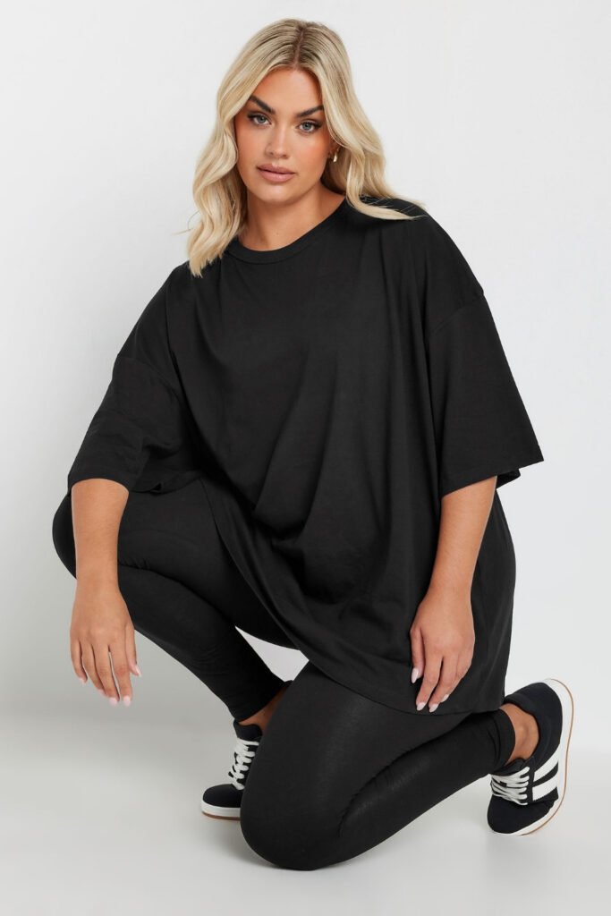 Flare Leggings with a Tunic Top