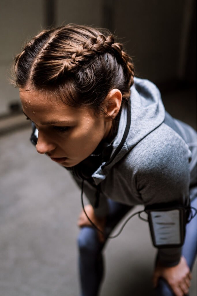 French Braid into Ponytail