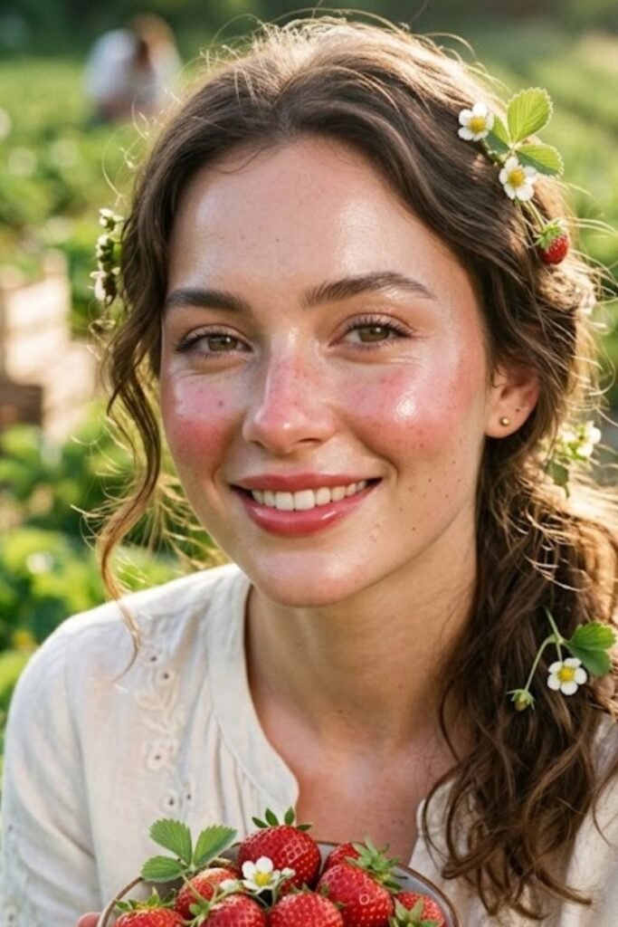 Freshly Picked Strawberry Look