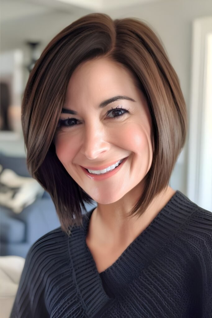 Graduated Bob With Side Bangs
