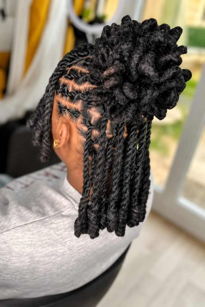 Half-Up Half-Down Locs