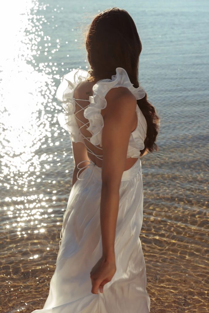 Lace Back Maxi Dress