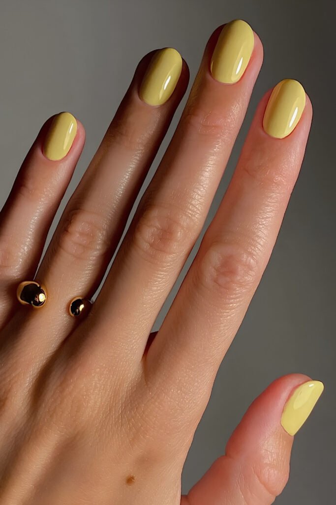 Lemon Yellow Glossy Minimalist