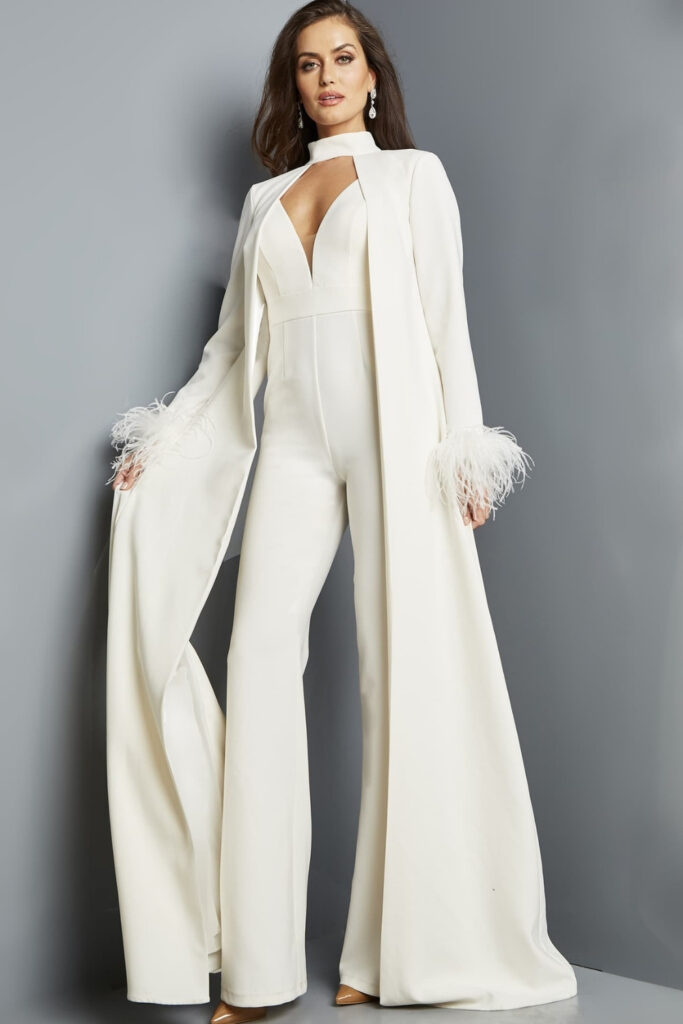Long Dramatic Cape with Jumpsuit