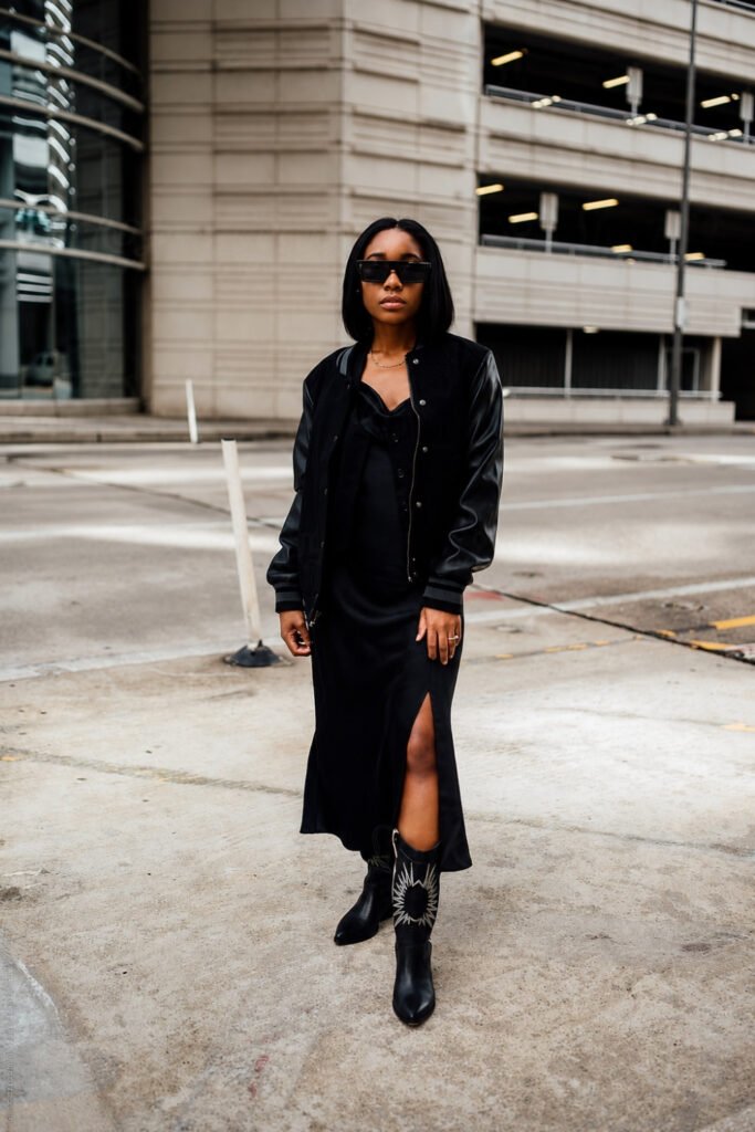 Lorde-Inspired Black Slip Dress