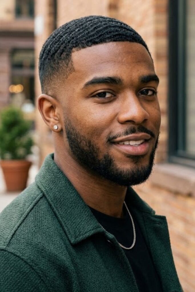 Low Fade With Wavy Hair