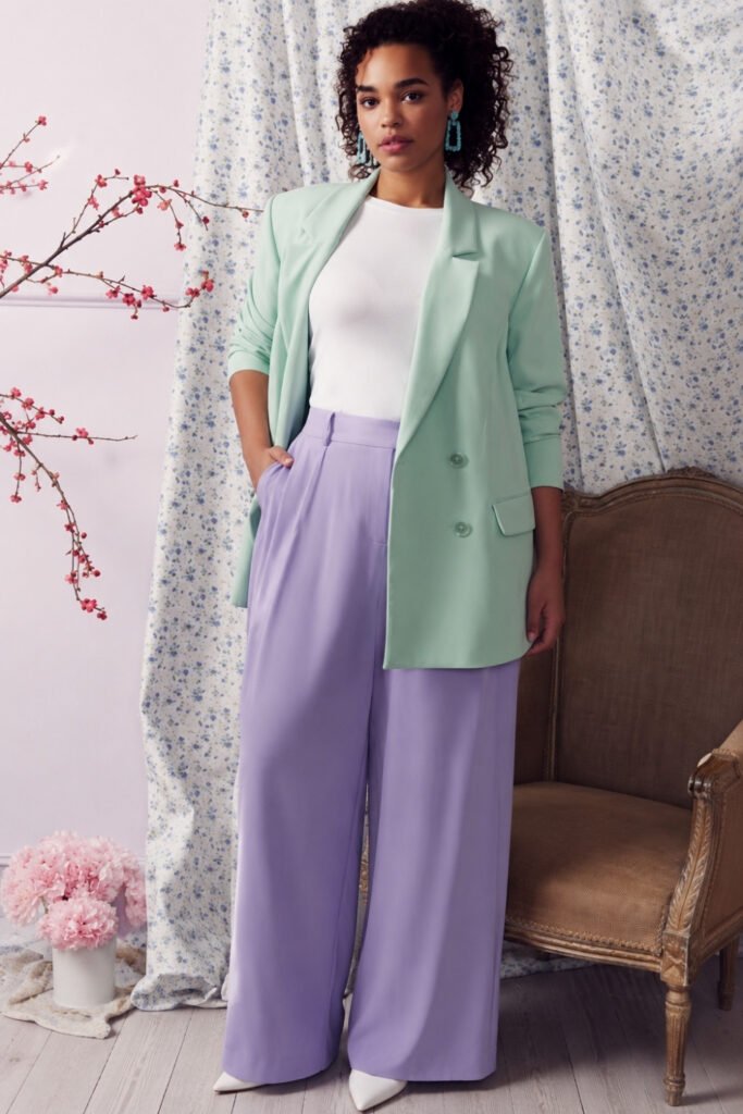 Matching Lounge Set with an Oversized Blazer