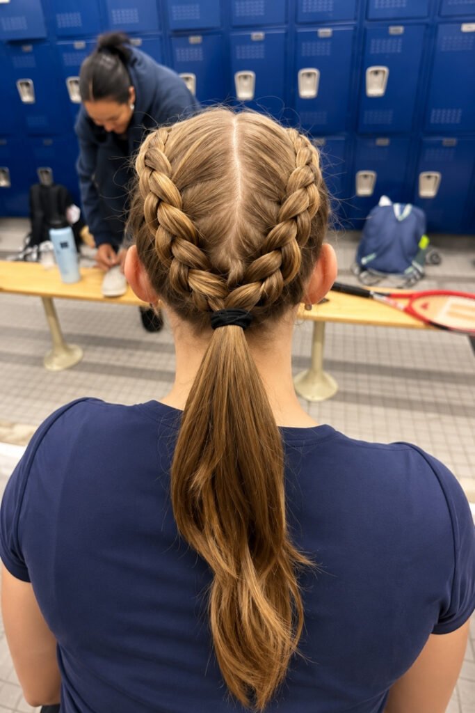 Mini Dutch Braid Pony