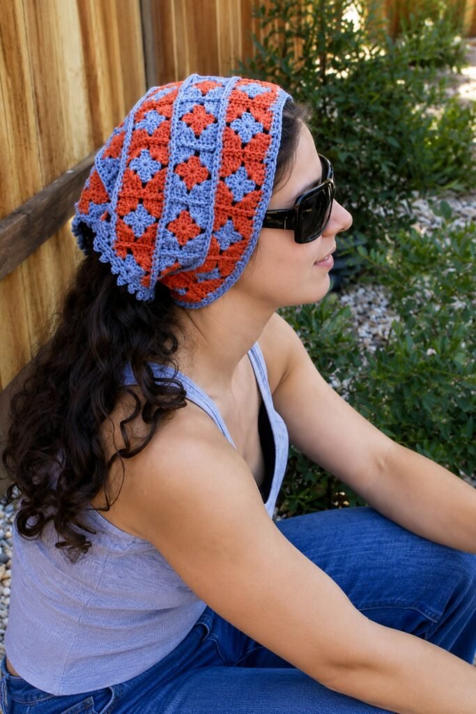Mini Granny Square Bandana