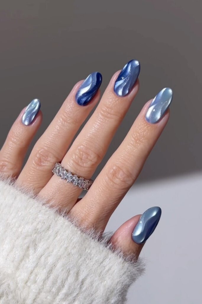 Ocean Blue Glossy Minimalist