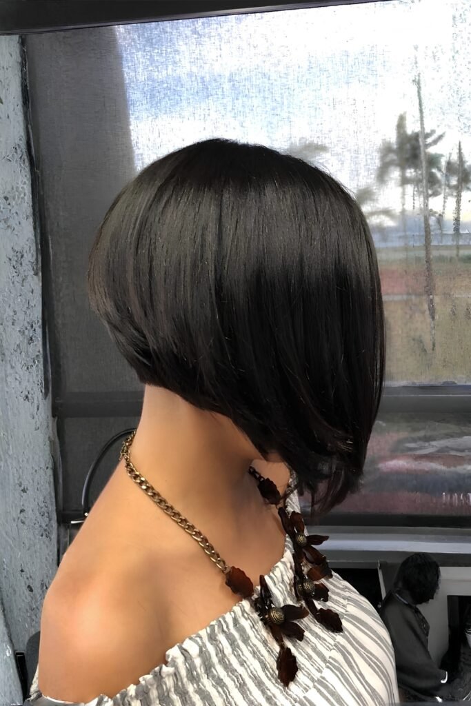 Raven-Black Graduated Haircut