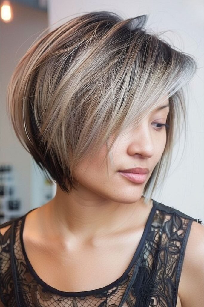 Razor Cut Graduated Bob