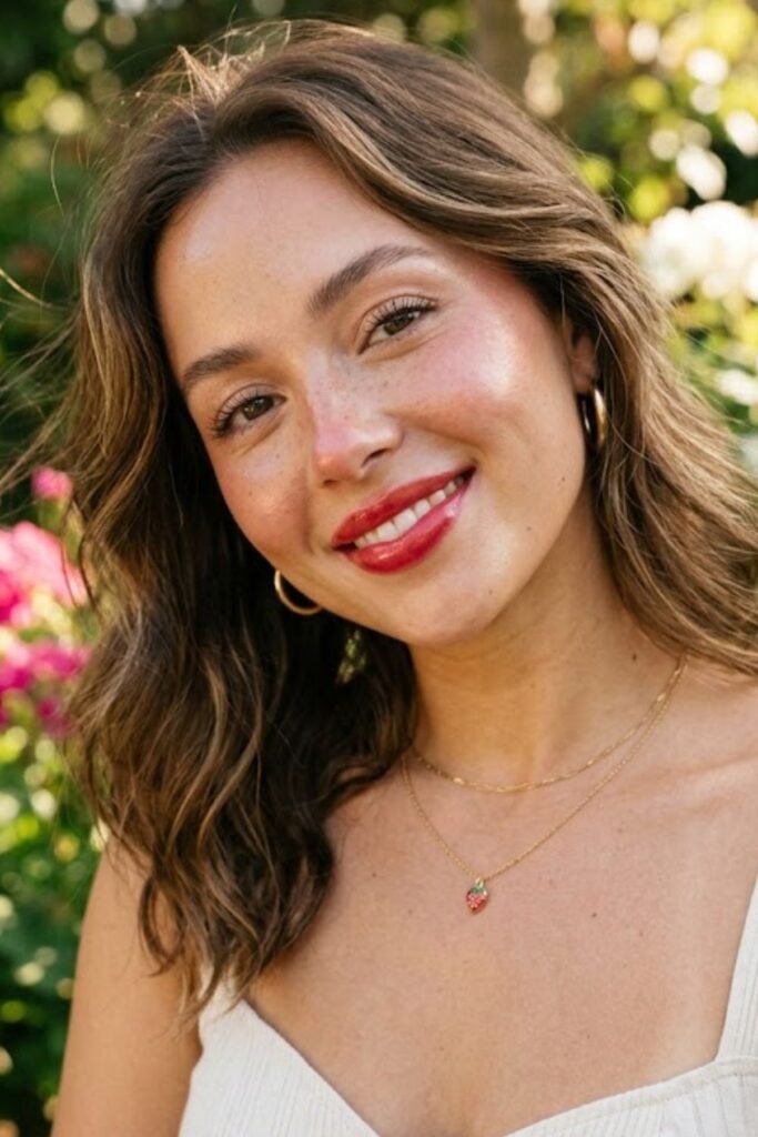 Rosy Strawberry Kiss Look