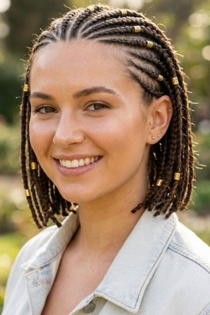Short Bo Derek Braids Bob