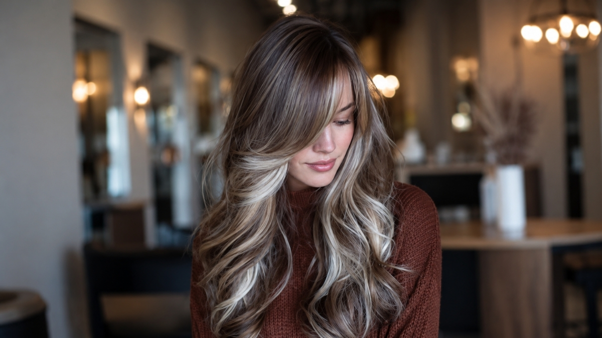 Silver Highlights To Brown Hair