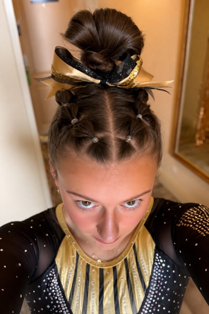 Sleek Braid into High Bun