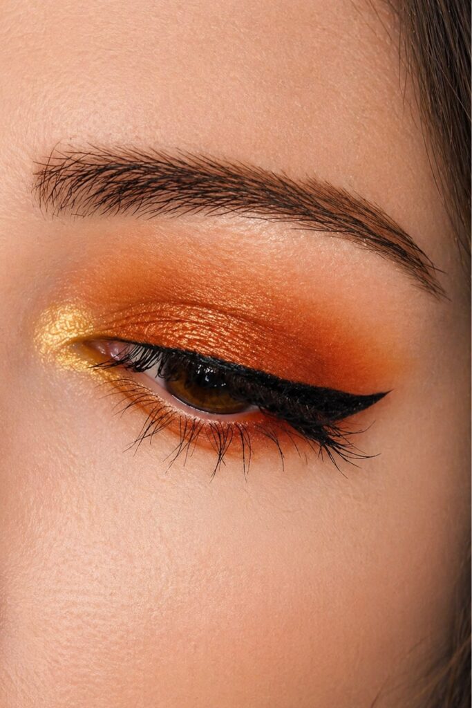 Smokey Copper and Orange Layers eyeshadow