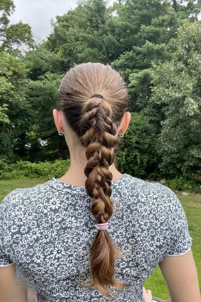 Soccer and Track Dragon Braid Ponytail