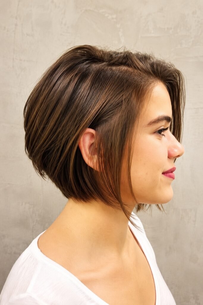 Tapered Chin-Length Style