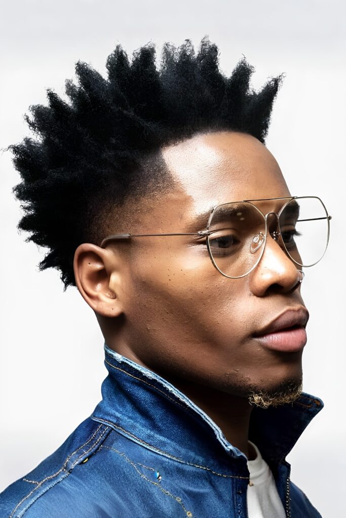 13. the Afro Temple Fade