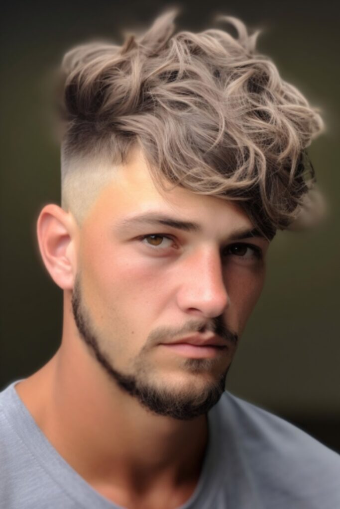 16. the Long Temple Fade Haircut