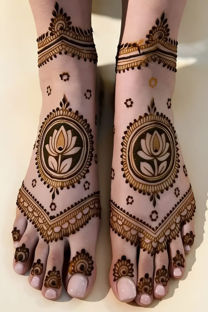 Traditional Indian Bridal Foot Mehndi
