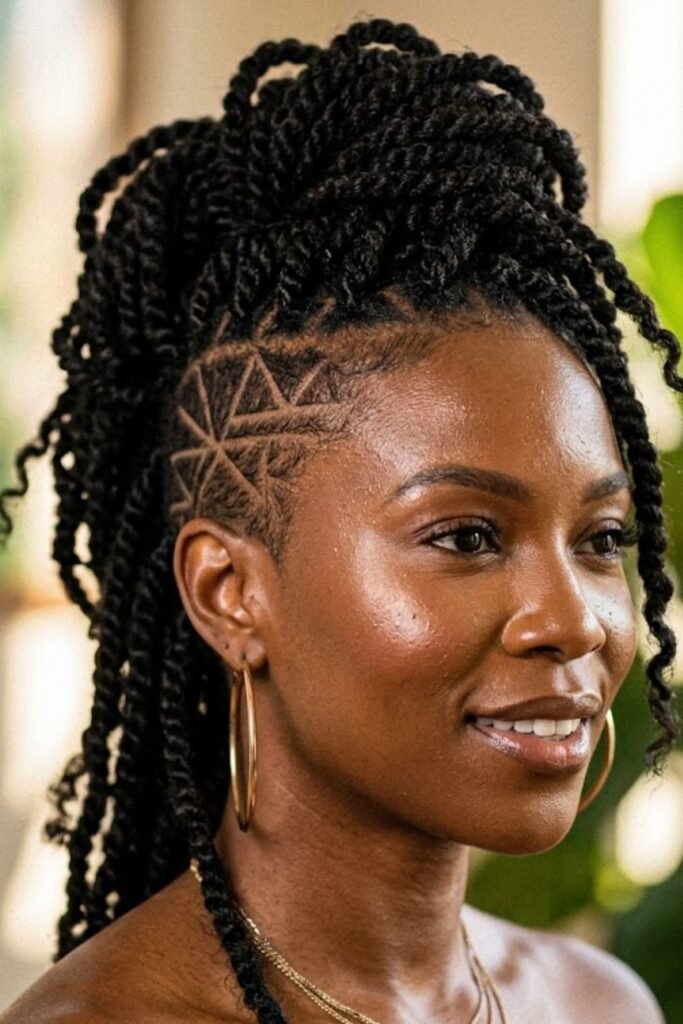 Twist Hawk with Geometric Side Parts
