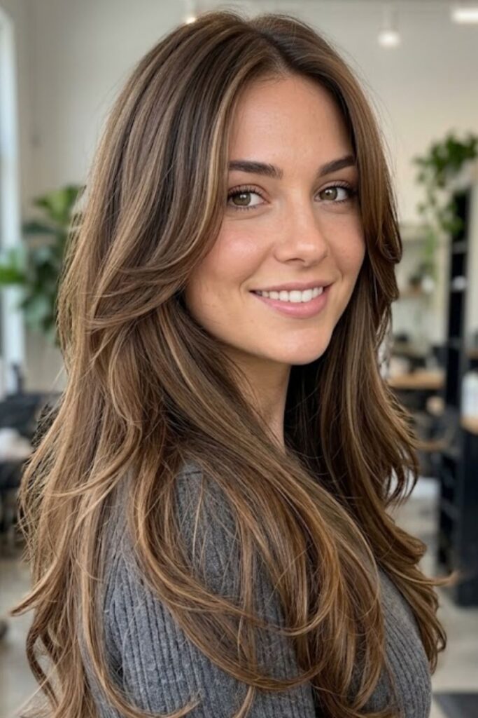 Layered U-Shaped Haircut