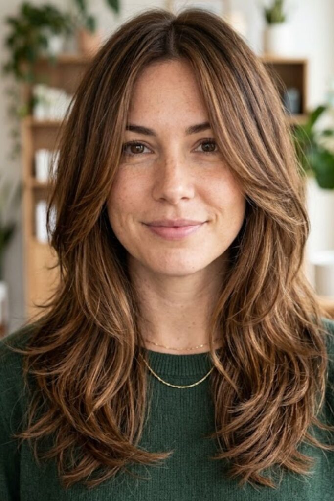 U-Shape Volume Layer Cut for Medium Hair