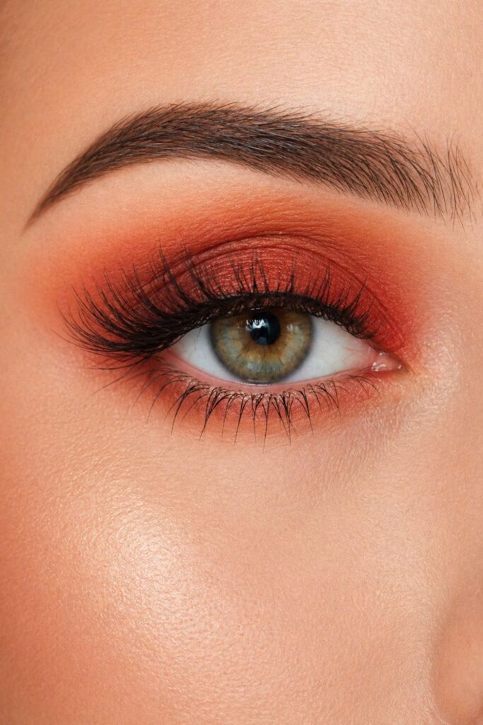 Warm Sunset Gradient Eye Look eyeshadow