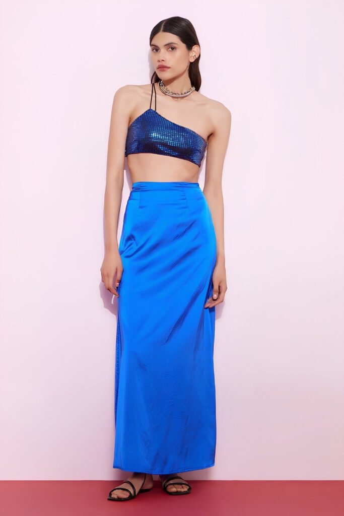Wide-Leg Jumpsuit with Flat Sandals