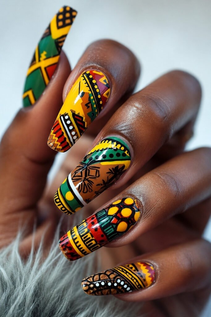 Adinkra Symbol Nail