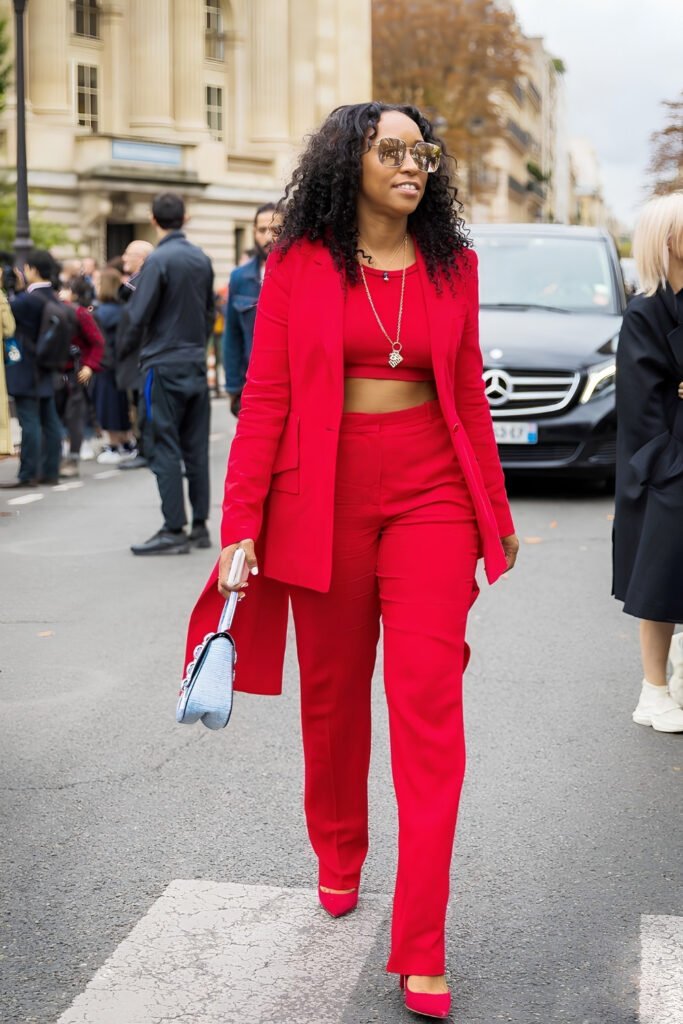 All-Red Power Look