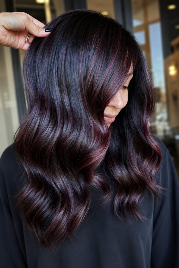 Blush Gloss Infused into Dark Brunette