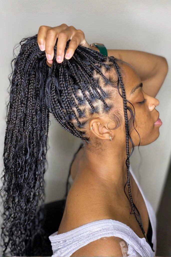 Bohemian Braided Ponytail
