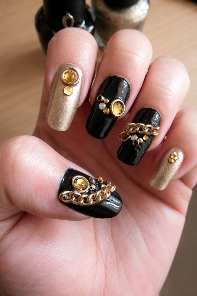 Breaking Chains Nail Design