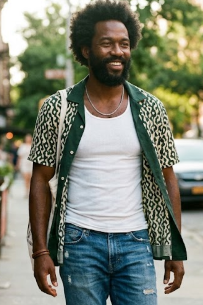 Camp Collar Shirt Open